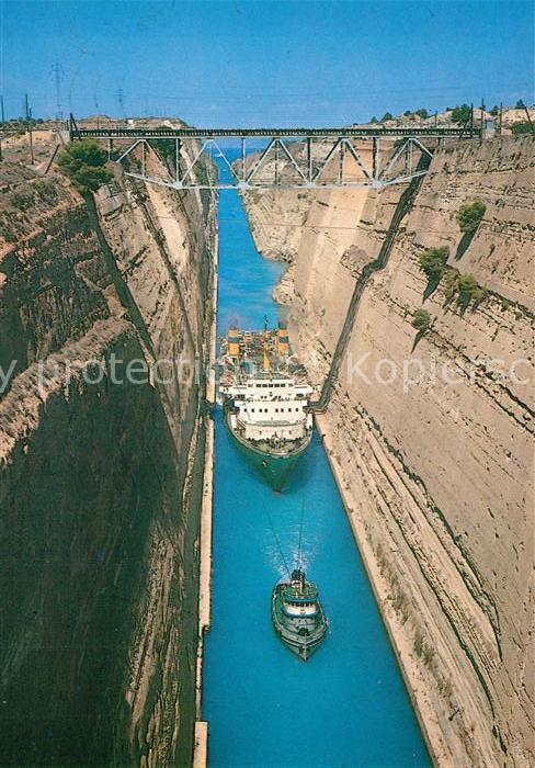 Korinth Corinthe Kanal Schiffe