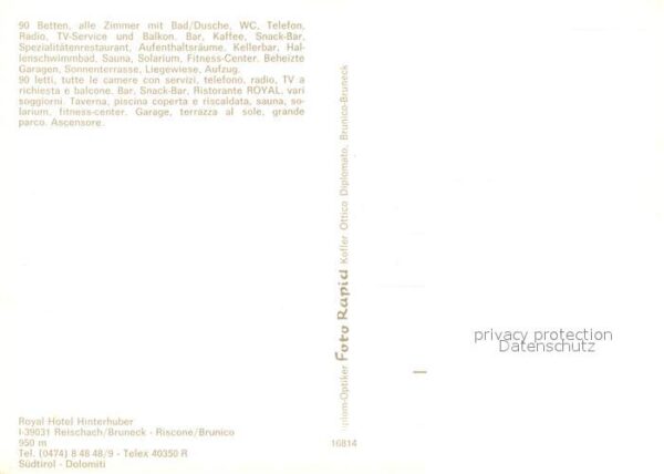 Bruneck Royal Hinterhuber Hotel – Bild 2