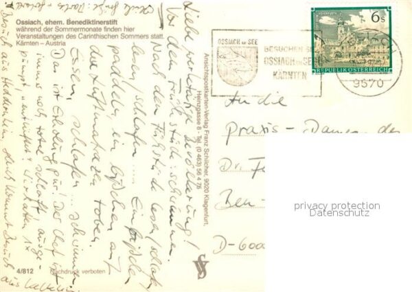 Ossiach Benediktinerstift Kircheninneres Fliege – Bild 2
