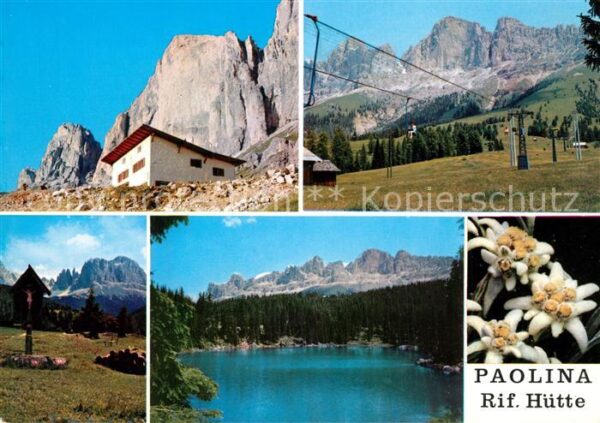 Karersee Suedtirol Rifugio Paolina Hütte Rosengartengruppe