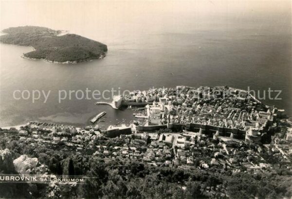 Dubrovnik Ragusa Fliegeraufnahme