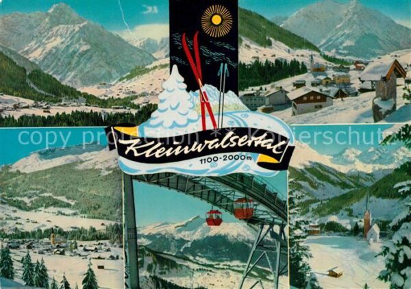 Riezlern Kleinwalsertal Vorarlberg mit Hirschberg und Mittelberg Kanzelwan
