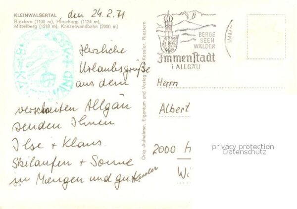 Riezlern Kleinwalsertal Vorarlberg mit Hirschberg und Mittelberg Kanzelwan – Bild 2