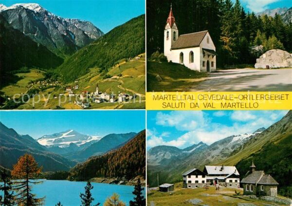 Martelltal Panorama Kirche See