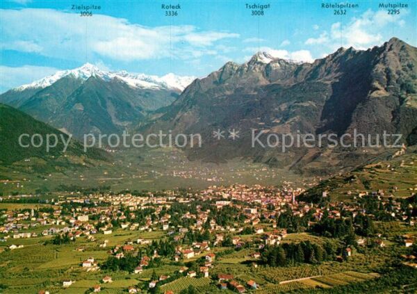 Meran Merano mit Texelgruppe