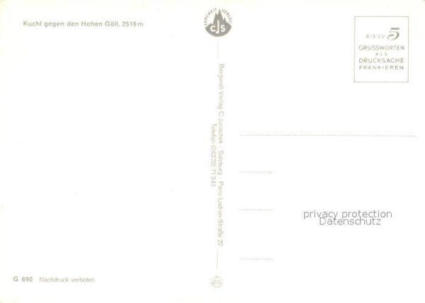 Kuchl Ortspartie mit Hohem Göll – Bild 2