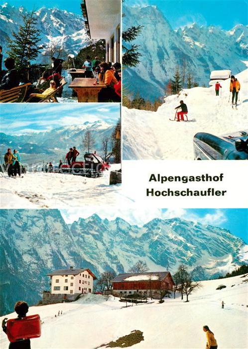 Kuchl Alpengasthof Hochschaufler Terrasse Pis
