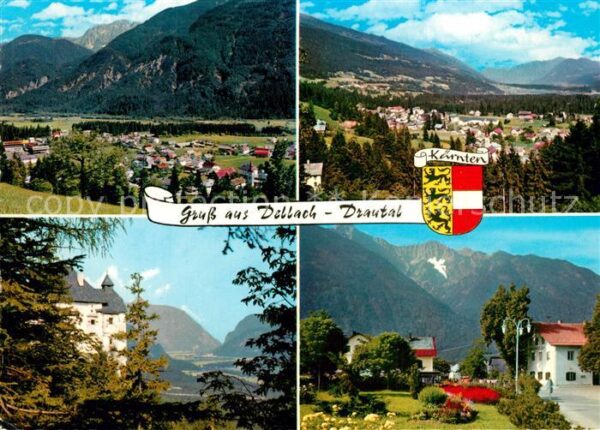 Dellach Drautal Panorama Teilansichten