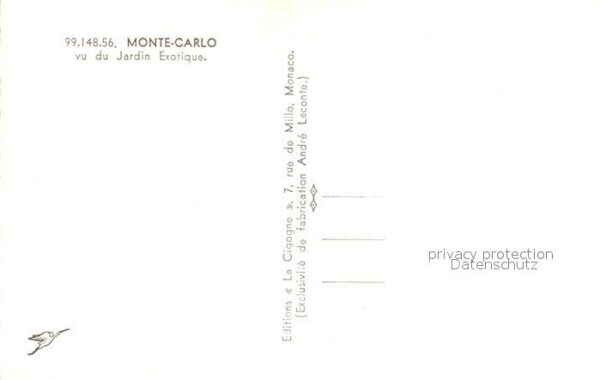 Monte-Carlo Vu du Jardin Exotique Port de la Princi – Bild 2