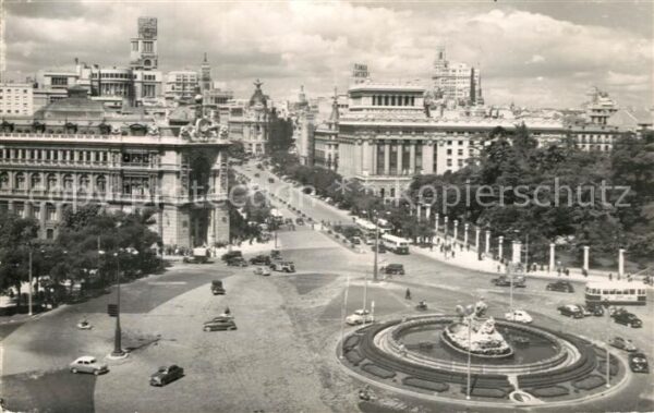 Madrid Spain Cibeles y Calle Alcalá