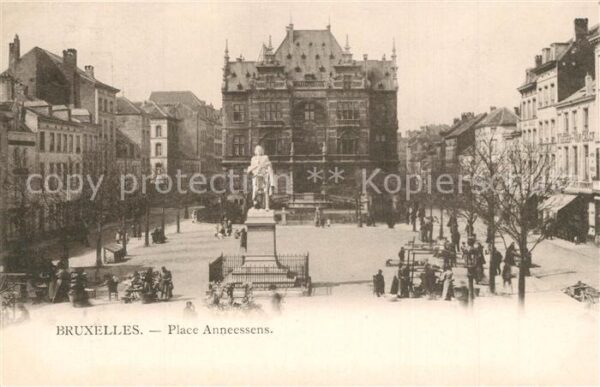 Bruxelles Bruessel Place Anneessens Monument Statue