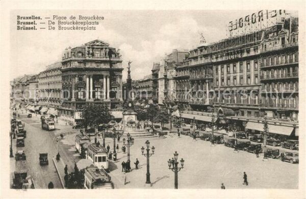 Bruxelles Bruessel Place de Brouckère Fontaine Anspach