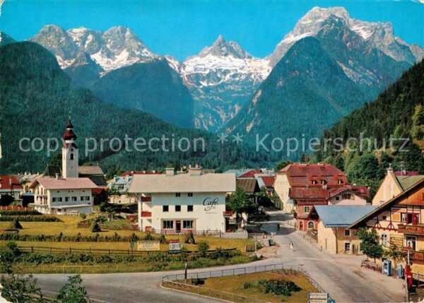 Lofer Ortsansicht Luftkurort mit Kirche Lofer