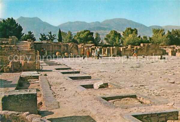 Festos Phaistos Grosser Haupthof des Palastes Antike St