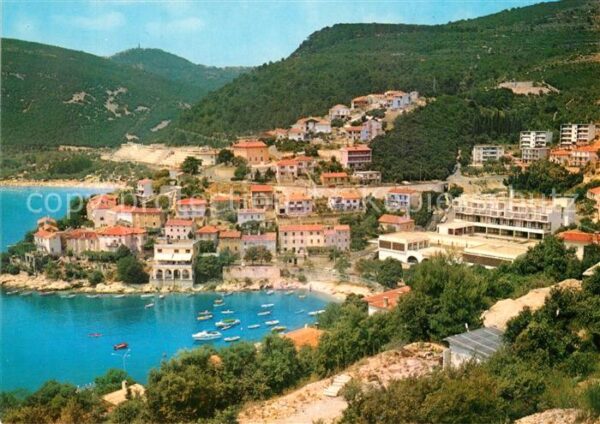 Rabac Kroatien Panorama Hafen Küste Berge