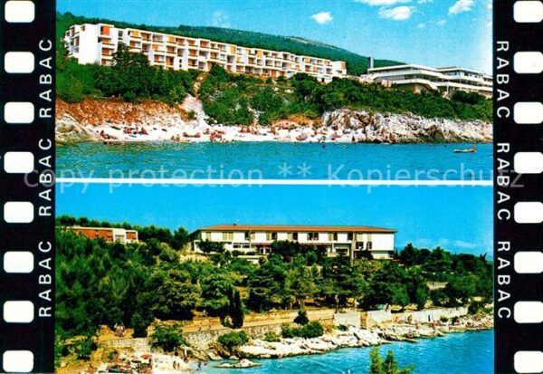 Rabac Kroatien Hotels Ferienanlagen Ansicht vom Meer a