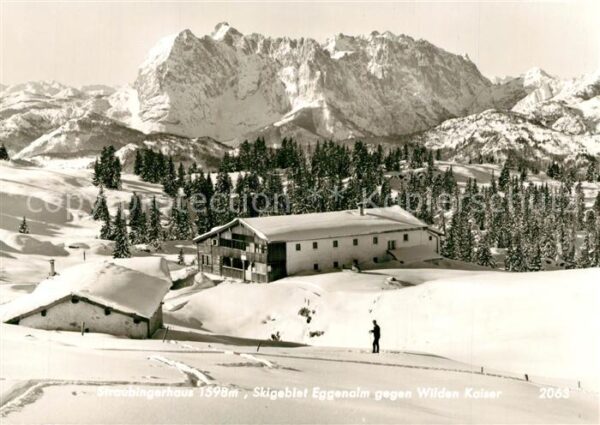 Koessen Tirol Straingerhaus Skigebiet Eggenalm gegen