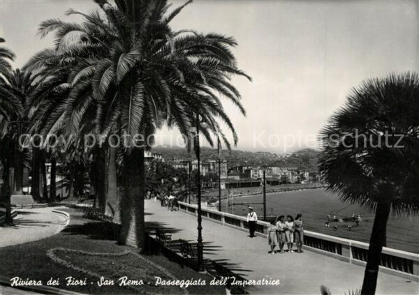 San Remo Passeggiata dell Imperatrice Riviera de
