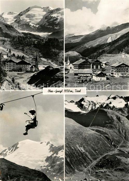 Obergurgl Soelden Tirol Teilansichten Bergdorf Sessellift Alpen