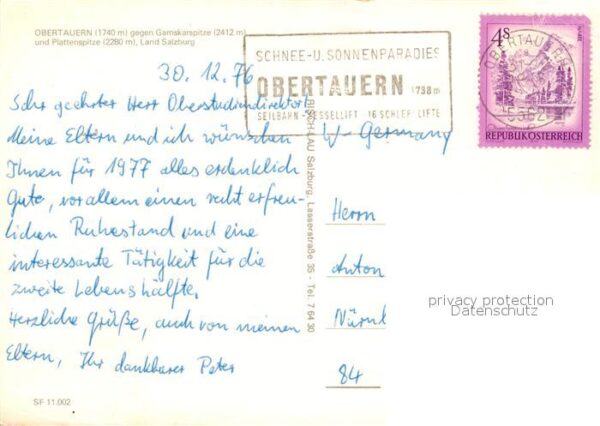 Obertauern Ansicht mit Kirche gegen Gamskarspitze – Bild 2