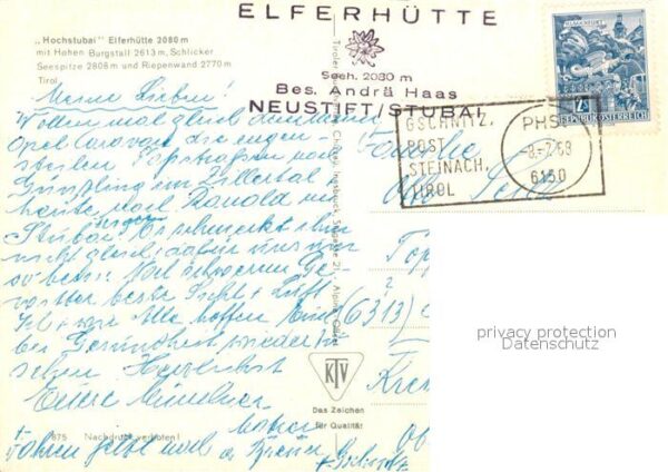 Neustift Stubaital Tirol Hochstubai Elferhütte Berghütte Alpenfl – Bild 2