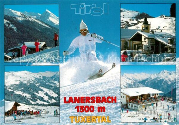 Lanersbach Wintersportplatz Tuxertal Alpen Skifahr