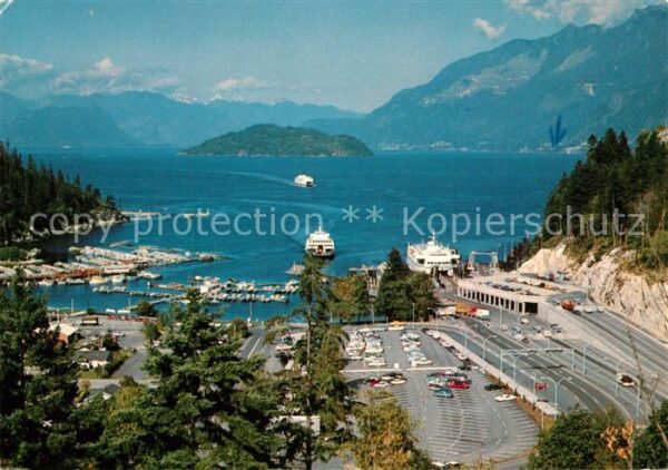 West Vancouver Horseshoe Bay Ferry terminal Mountains