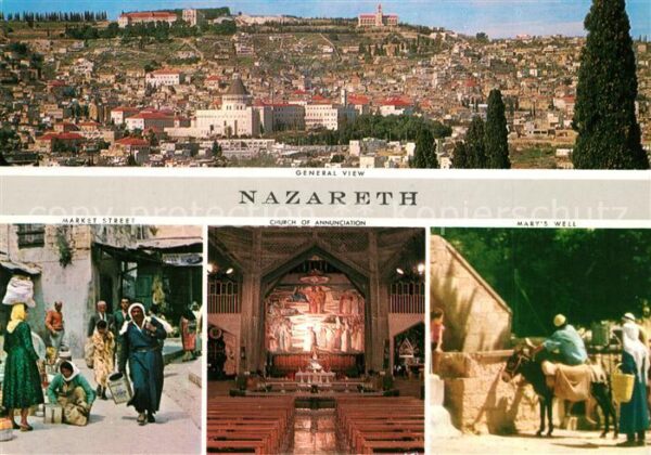 Nazareth Israel Panorama Market Street Church of Annunc