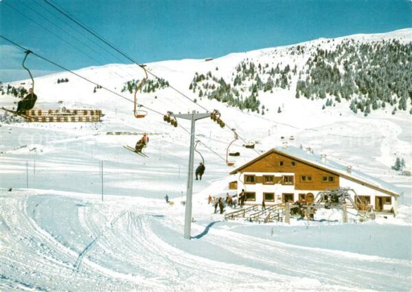 Seiser Alm Dolomiten Lift gegen Puflatsch Wintersportplatz D
