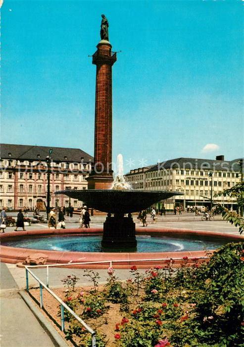 Darmstadt Luisenplatz mit Ludwigssäule