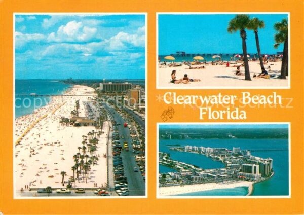 Clearwater Florida Beach aerial view