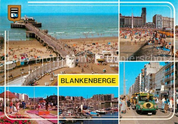Blankenberge Strand Seebrücke Hafen Touristenbahn Mi