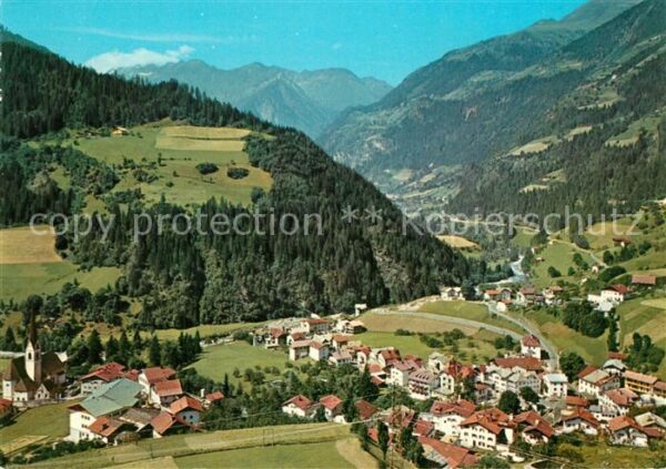 St Leonhard Passeier Panorama Alpen Fliegeraufnahme