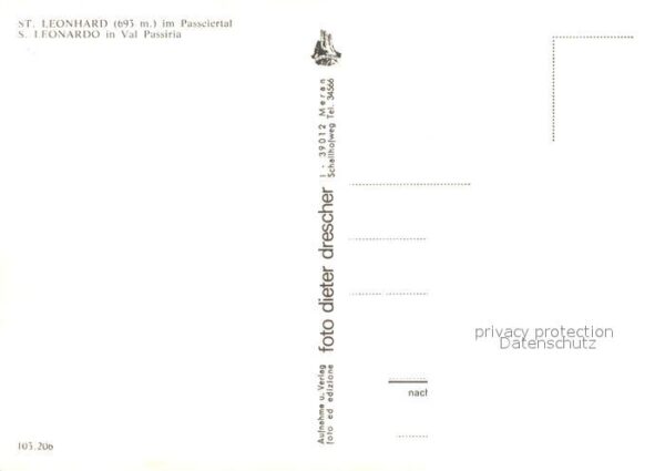 St Leonhard Passeier Ortsansicht mit Kirche Passeiertal Alpe – Bild 2