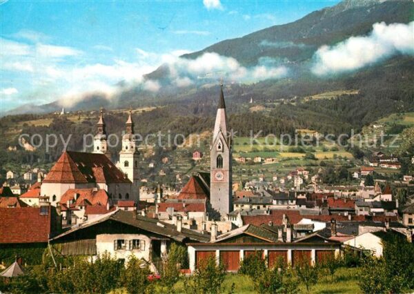 Bressanone con Duomo e Torre bianca Monte Pascolo