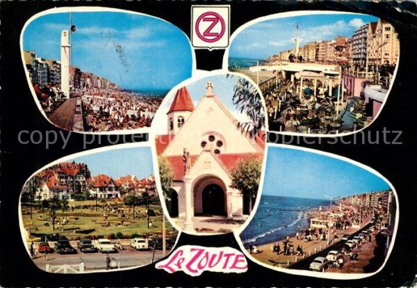 Le Zoute Strand Promenade Kirche Minigolf