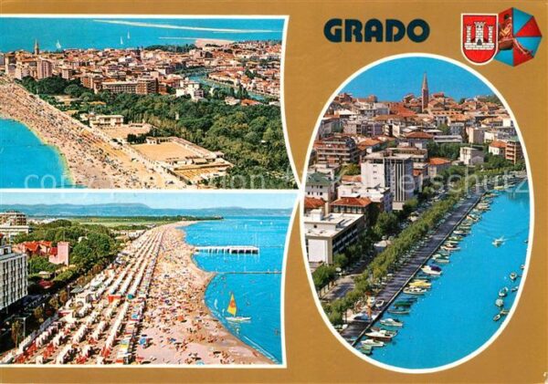 Grado Gorizia Strand Hafen Fliegeraufnahmen