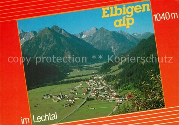 Elbigenalp Landschaftspanorama Alpen