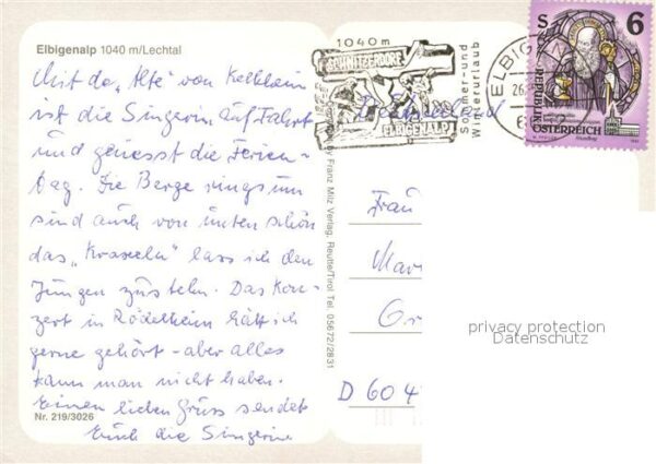 Elbigenalp Landschaftspanorama Alpen – Bild 2