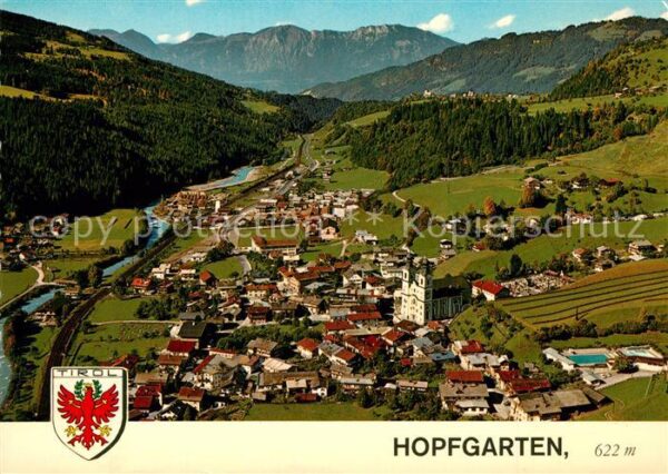 Hopfgarten Brixental Alpenpanorama Fliegeraufnahme