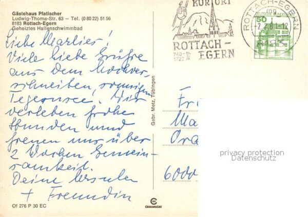 Rottach-Egern Gästehaus Pfatischer im Winter – Bild 2