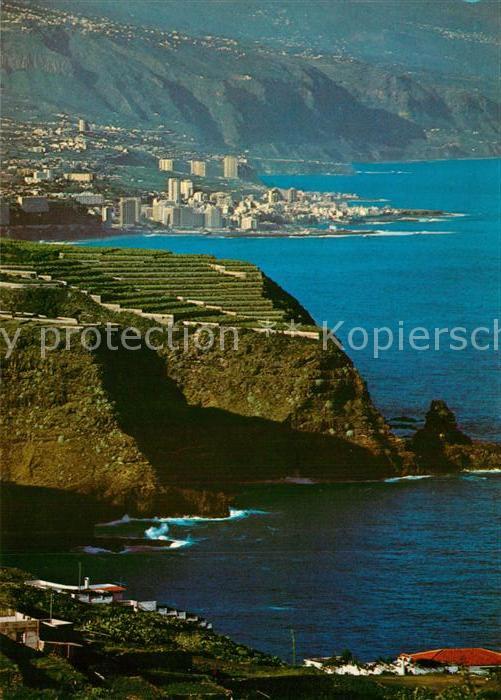Puerto de la Cruz Panorama Costa Norte y la Ciudad al fon