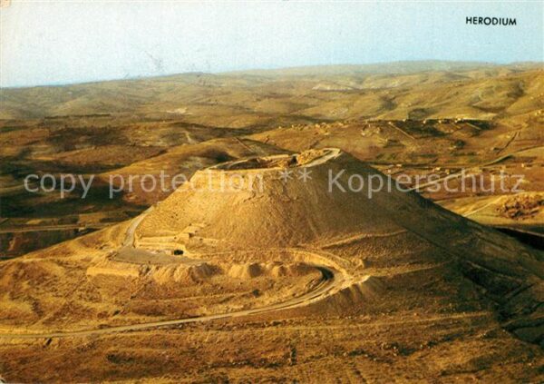 Herodium Ruinen Festungsanlage Fliegeraufnahme