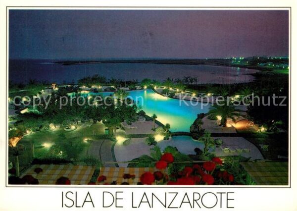 Lanzarote Kanarische Inseln Hotel Las Salinas nocturno