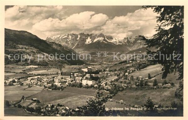St Johann Pongau Panorama Tannengebirge