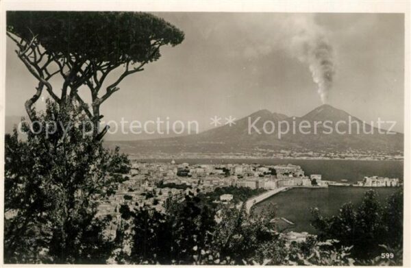 Napoli Neapel Vesuv aktiv Panorama