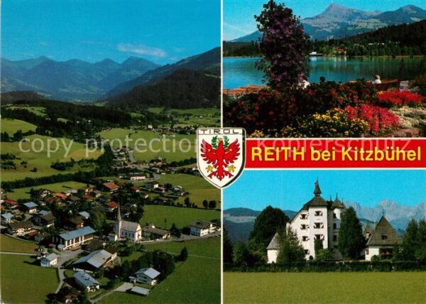 Reith Kitzbuehel Fliegeraufnahme Schloss Münchau Schwarz