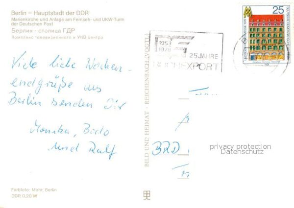 Berlin Marienkirche Analge Fernseh UKW Turm – Bild 2