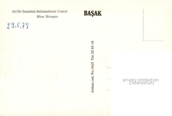 Istanbul Constantinopel Blaue Moschee Sultanahmet Camii – Bild 2