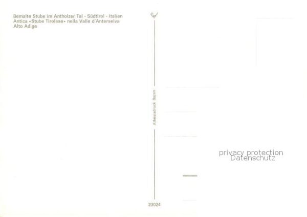 Suedtirol Antholzer Tal bemalte Stube Antica – Bild 2